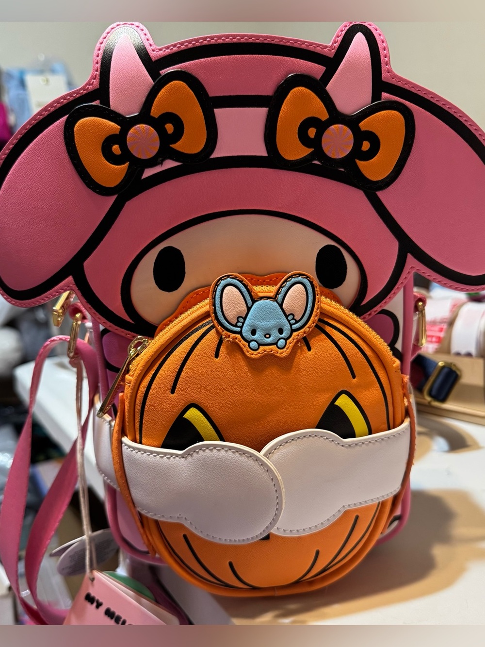 Sanrio My Melody Loungefly Crossbuddie bag. NWT